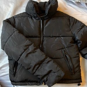 Cropped puffer jacket